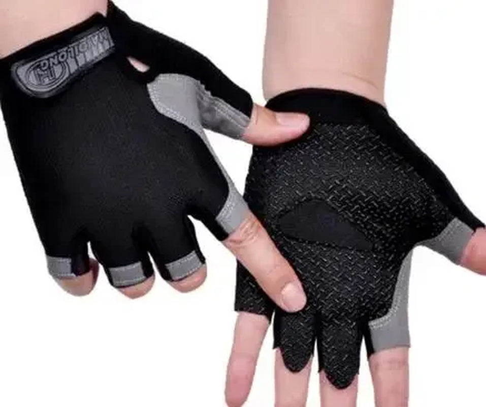 Half Finger Gloves Gym Fitness Anti-Slip Women Men Gel Pad Gloves Gym Cycling Fingerless Gloves Bicycle Accessories