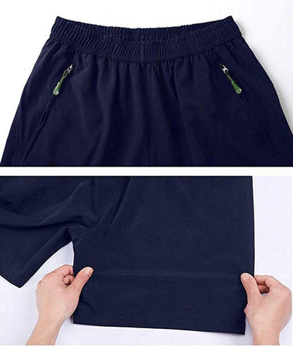 Men'S Outdoor Quick Dry Lightweight Sports Hiking Shorts Zipper Pockets