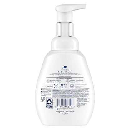 Dove Warm Vanilla & Sugar Cane Protects Skin from Dryness Foaming Hand Wash More Moisturizers than the Leading Ordinary Hand Soap, 10.1 Oz