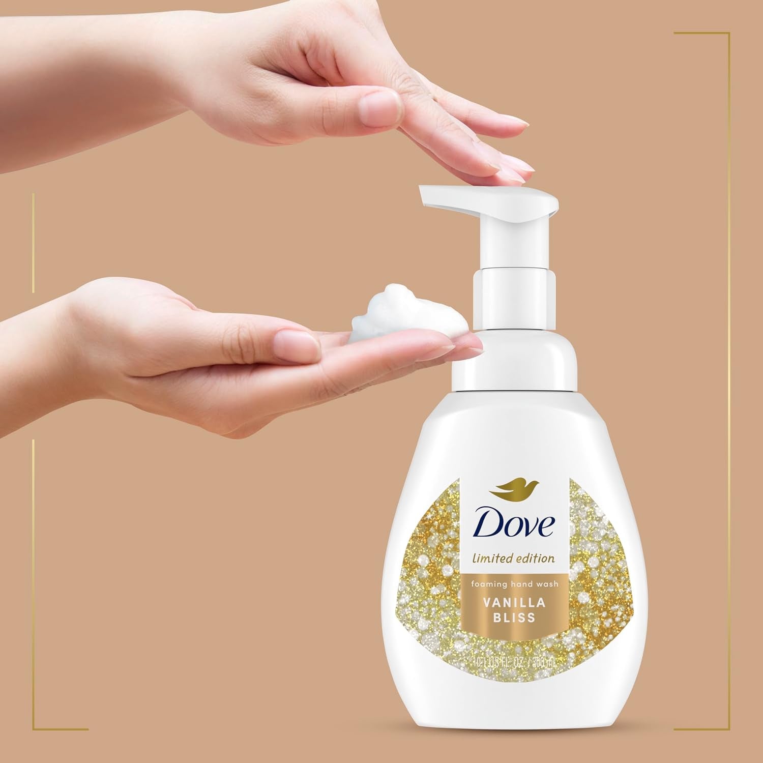 Dove Warm Vanilla & Sugar Cane Protects Skin from Dryness Foaming Hand Wash More Moisturizers than the Leading Ordinary Hand Soap, 10.1 Oz