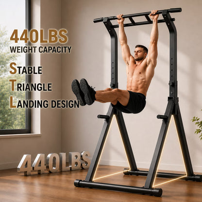 Pull up & Dip Bar Station, Multi-Function Home Gym Strength Training Equipment for Men & Women Muscle Building